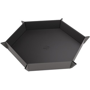 Gamegenic: Magnetic Dice Tray - Hexagonal - Black/Gray