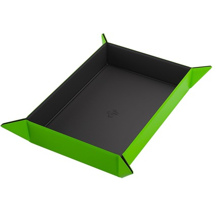 Gamegenic: Magnetic Dice Tray - Rectangular - Black/Green