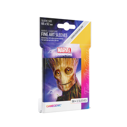 Gamegenic: Marvel Champions Fine Art Sleeves (66 mm x 92 mm) Groot 50+1 szt.