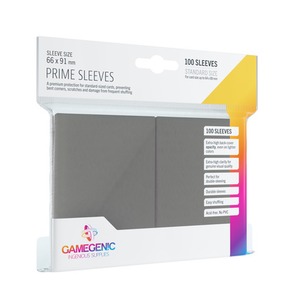 Gamegenic: Prime CCG Sleeves (66x91 mm) - Dark Gray, 100 sztuk