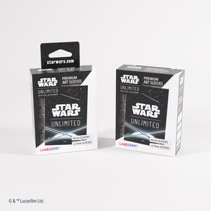 Gamegenic: Star Wars Unlimited Card Game - Premium Art Sleeves - Card Back Black