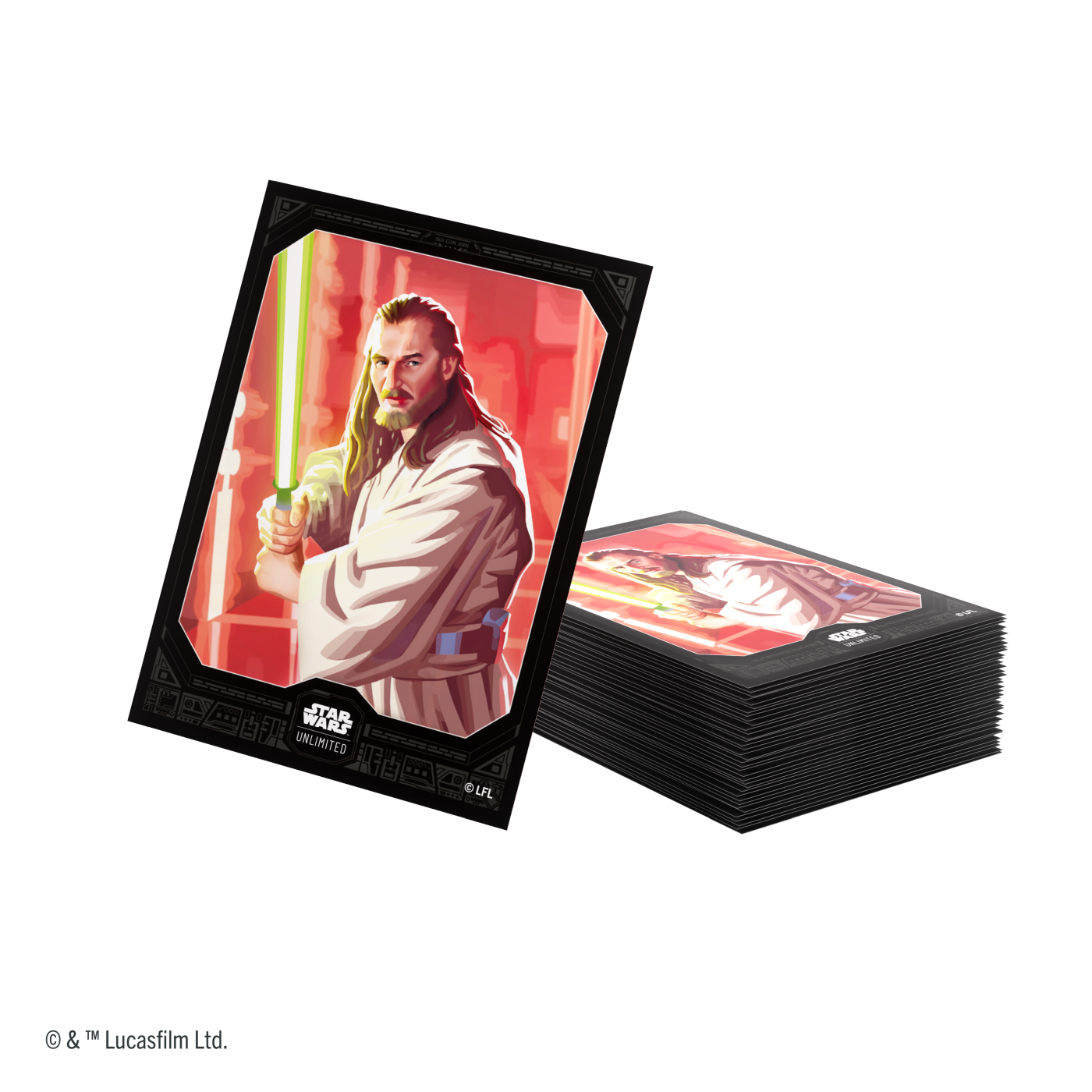 Gamegenic: Star Wars Unlimited Card Game - Premium Art Sleeves - Qui-Gon Jinn