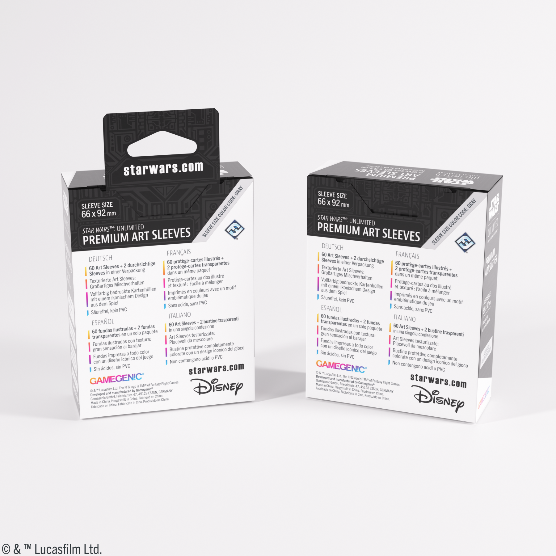 Gamegenic: Star Wars Unlimited - Premium Art Sleeves - Card Back Blue