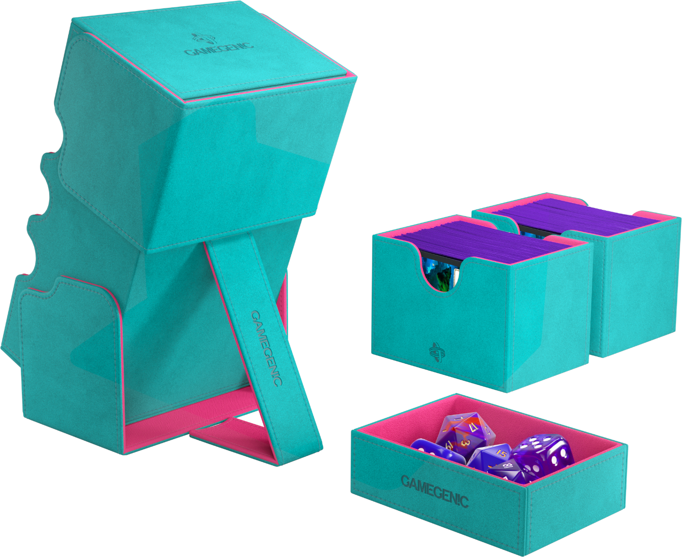 Gamegenic: Stronghold 200+ XL Convertible - Teal/Pink