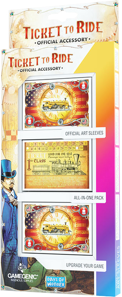 Gamegenic: Ticket to Ride - USA Art Sleeves (46 x 70 mm)