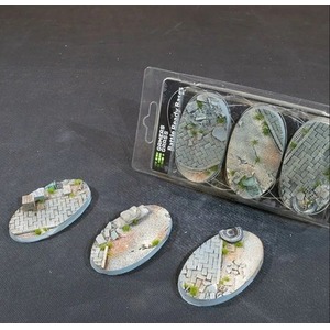 Gamers Grass: Bases Oval - Urban Warfare 75 mm (3 szt.)