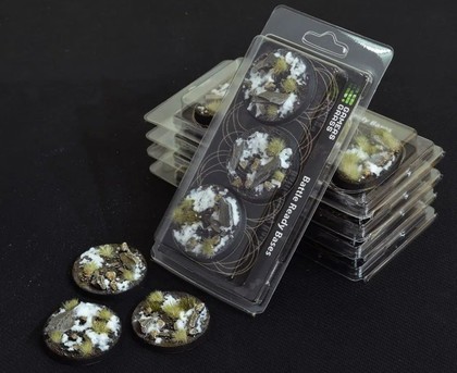 Gamers Grass: Bases Round - Winter 50mm (3 szt.)