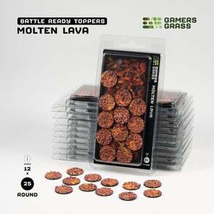 Gamers Grass: Molten Lava - Round 25mm (x12)