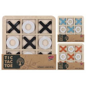 Gra Kółko i Krzyżyk drewniana 1szt.mix