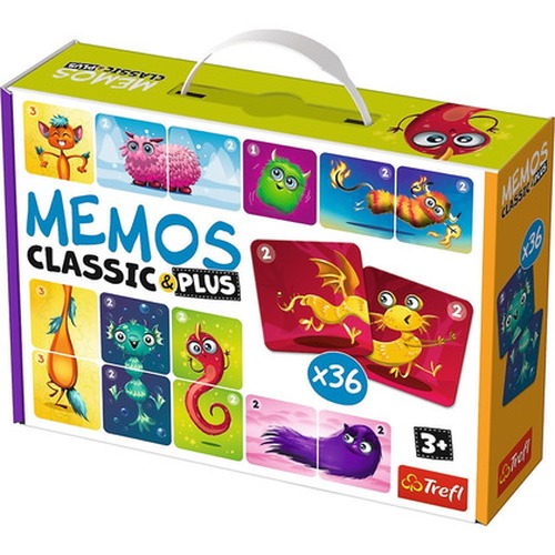 Gra Memos classic plus Urocze potworki