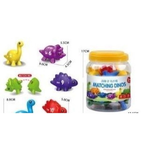 Gra Montessori: Dinozaury cyferki 10szt