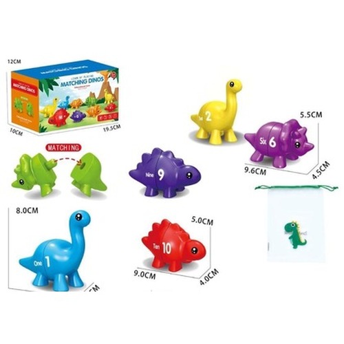 Gra Montessori: Dinozaury Cyferki