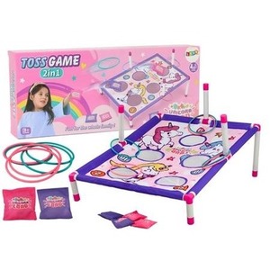 Gra zręcznościowa 2w1 Rzut woreczkiem i obręczą