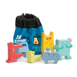 Gra zręcznościowa drewniana wesołe potwory