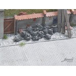 Juweela: Czarne pełne worki na śmieci (10 szt)