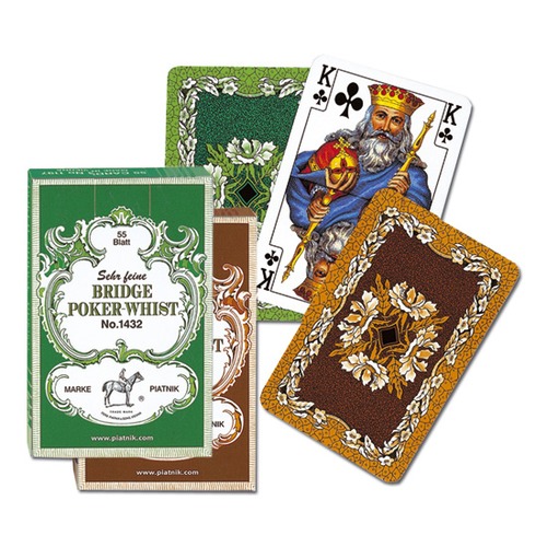 Karty brydżowe 1432 Bridge-Poker-Whist brown