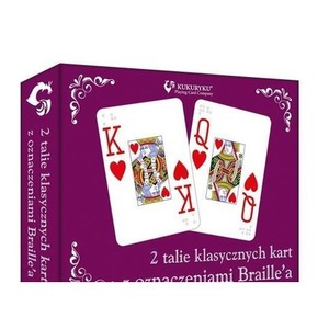 Karty klasyczne ze znakami Braille'a