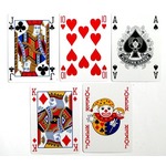 Karty pokerowe Standard niebieskie plastikowane