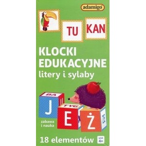 Klocki edukacyjne 18 elementów, zielone