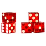Kostka do gry 19 mm profesjonalne (czerwone)