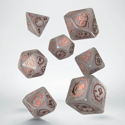 Komplet kości: Dragons Dice Set - Quartz