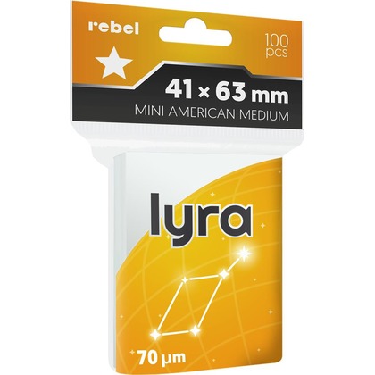 Koszulki na karty Rebel (41x63 mm) Mini American Medium Lyra, 100 sztuk