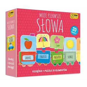 Książka i puzzle Moje pierwsze słowa 20 elementów