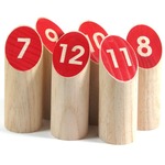 Kubb numeryczny (czerwony) - gra plenerowa (700808)