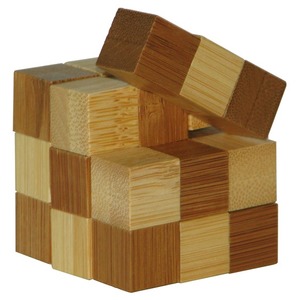 Łamigłówka 3D BAMBOO - Snake Cubes - poziom 2/4