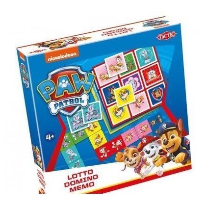 Lotto, Domino, Memo -  Psi Patrol 3w1