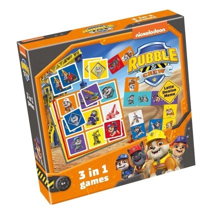 Lotto, Domino, Memo - Rubble i jego Ekipa 3w1