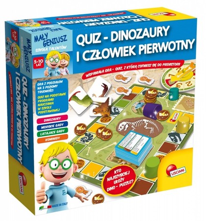 Maly Geniusz, Quiz - Dinozaury i czlowiek pierwotny