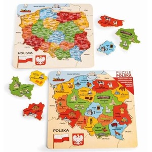 Mapa Polski puzzle