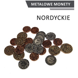 Metalowe Monety - Nordyckie (zestaw 24 monet)