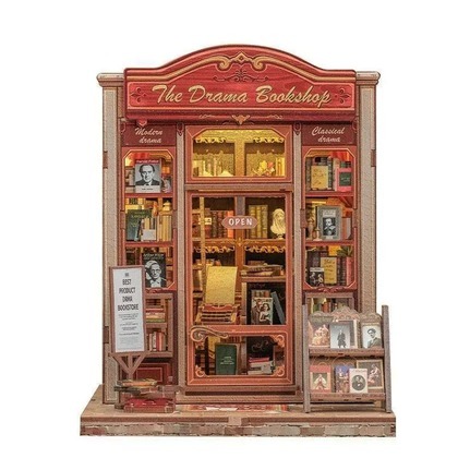 Miniaturowy domek Book Nook W cieniu dobrej książki