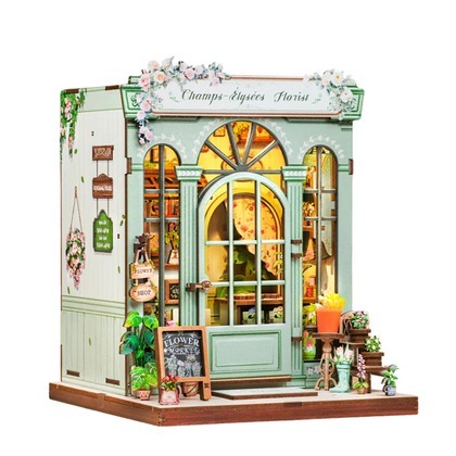 Miniaturowy domek mini Book Nook Kwiaty z Elizejskich Pól