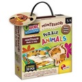 Montessori Puzzle drewniane ze zwierzętami