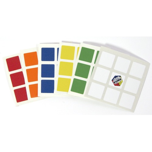 Naklejki z logo Rubik na kostkę 3x3x3