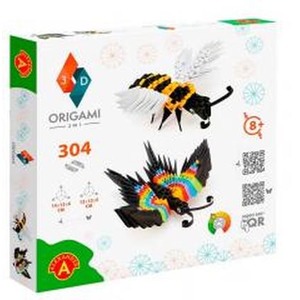 Origami 3D - 2w1 motyl i pszczoła ALEX