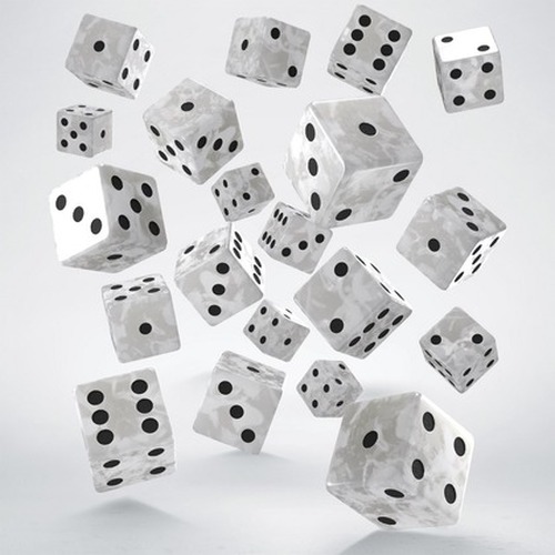 Pełna Paka Kości K6: Perłowo-czarne