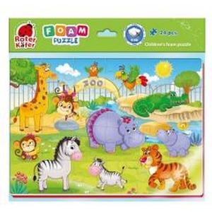 Piankowe puzzle A4. Zabawne obrazki. ZOO