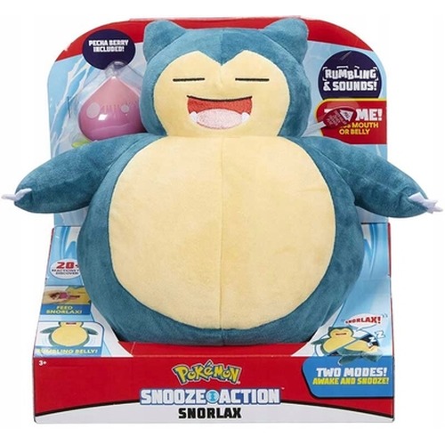 Pokemon - Maskotka Interaktywna Snorlax (Snooze Action)