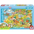 PQ Puzzle 100 el. Wszędzie zwierzęta!