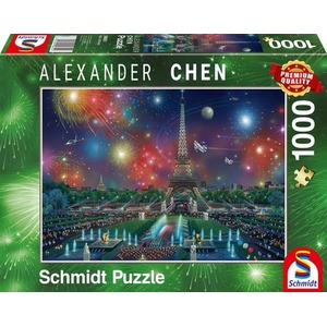 PQ Puzzle 1000 el. ALEXANDER CHEN Fajerwerki nad Wieżą Eiffla