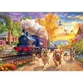 PQ Puzzle 1000 el. O psach, które ścigają się z koleją
