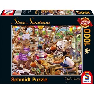 PQ Puzzle 1000 el. STEVE SUNDRAM Zwierzaki w kuchni (Chef Mania)