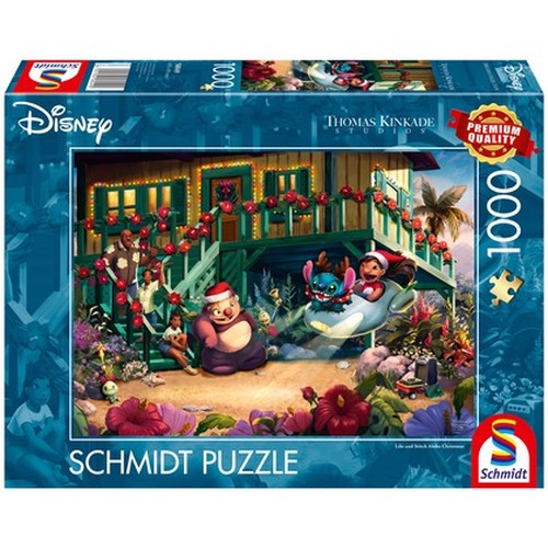PQ Puzzle 1000 el. THOMAS KINKADE Lilo & Stich Święta w duchu Aloha (Disney)