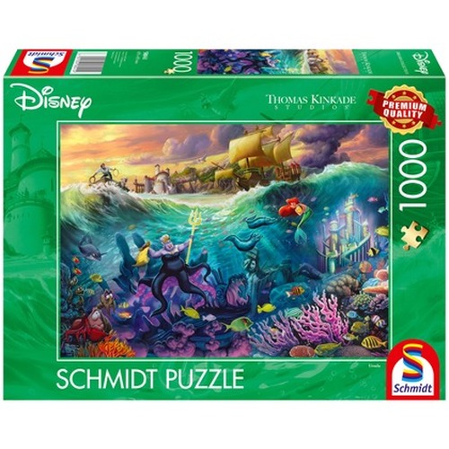 PQ Puzzle 1000 el. THOMAS KINKADE Mała Syrenka i Urszula (Disney)