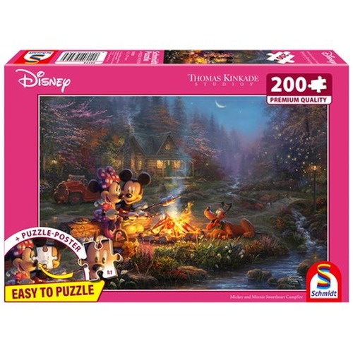 PQ Puzzle 200 el. THOMAS KINKADE Myszka Miki & Minnie (Disney)