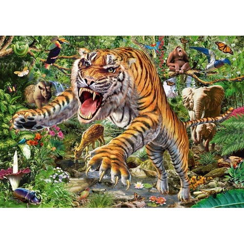 PQ Puzzle 500 el. Atak tygrysa